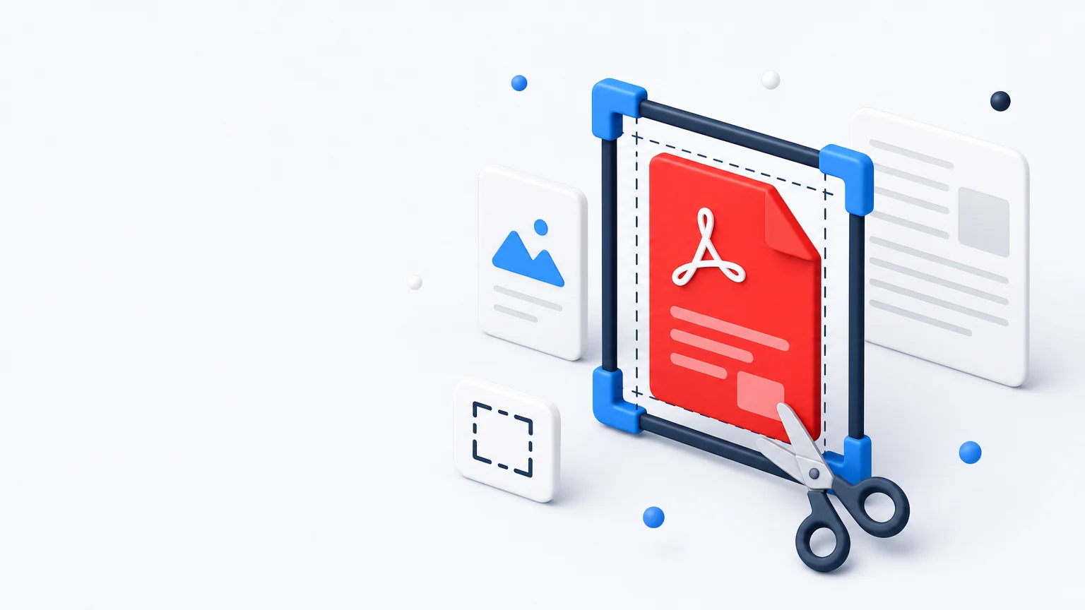 Crop PDF online for free by dropping a document into the cropper