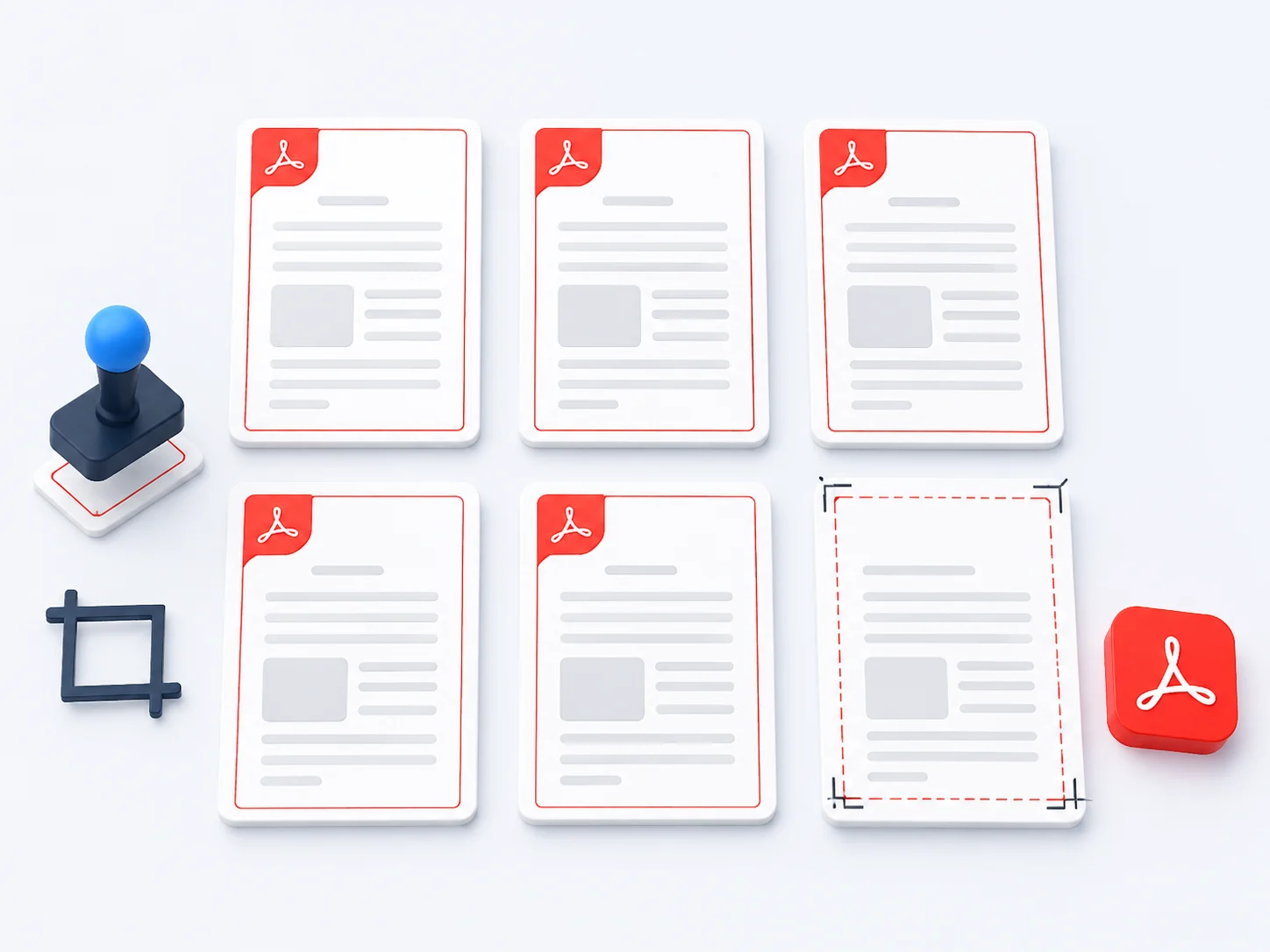 Scan presentation print and mobile workflows that crop PDF pages