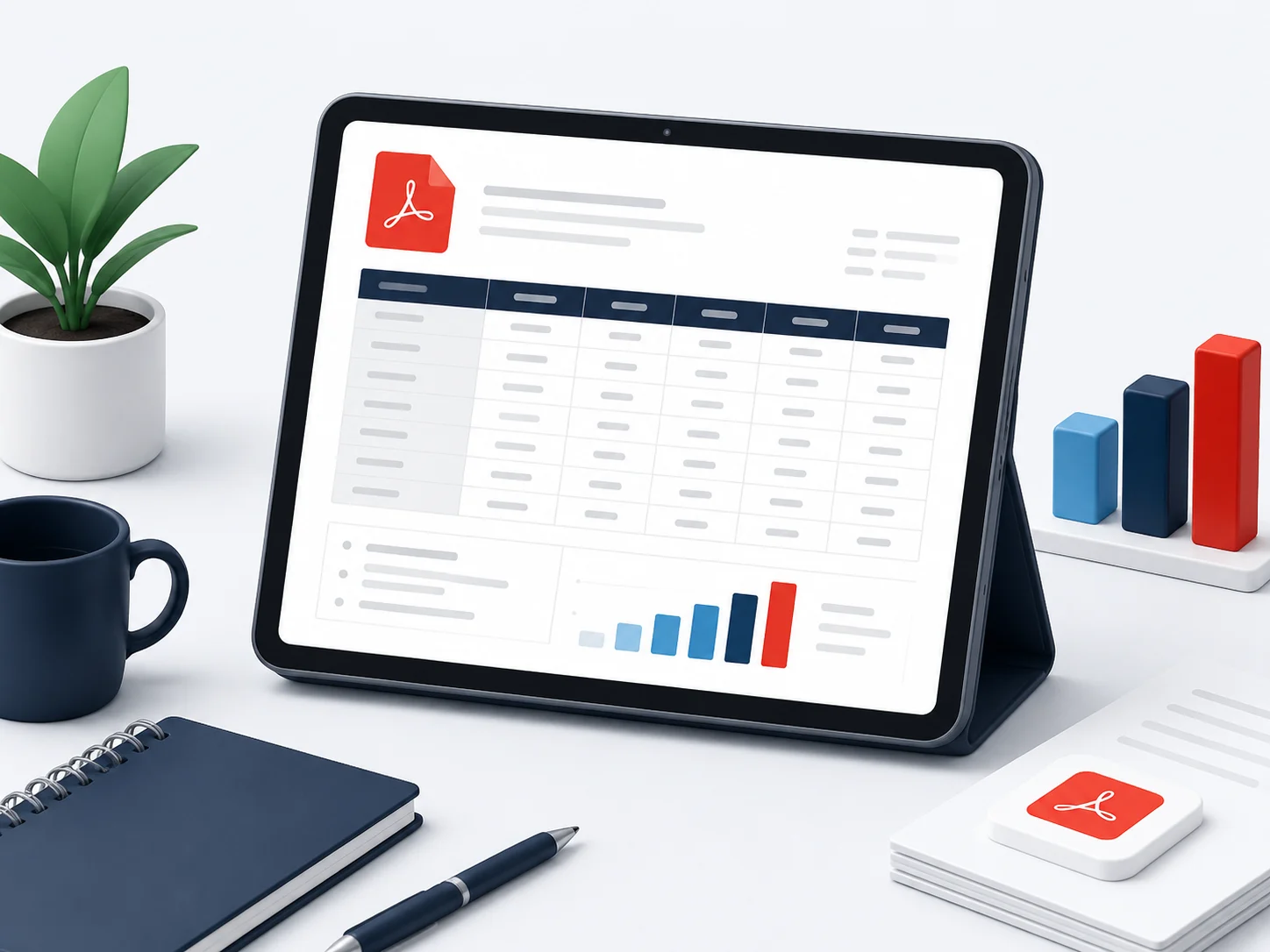 Sharing a print-ready PDF created by converting an Excel spreadsheet