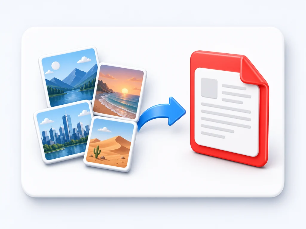 Online JPG to PDF converter combining JPG images into a single PDF