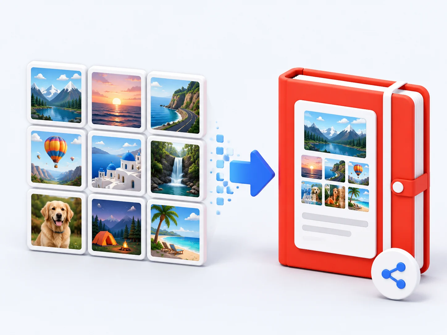 Travelers, students, sellers and office workers converting JPG to PDF