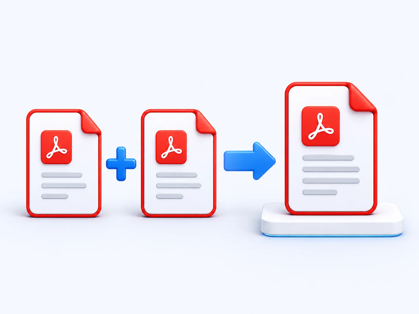 Combining multiple PDF files into one merged document