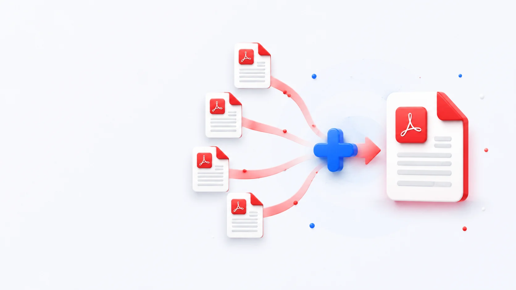 Merge PDF files into one online for free by dropping them into the tool