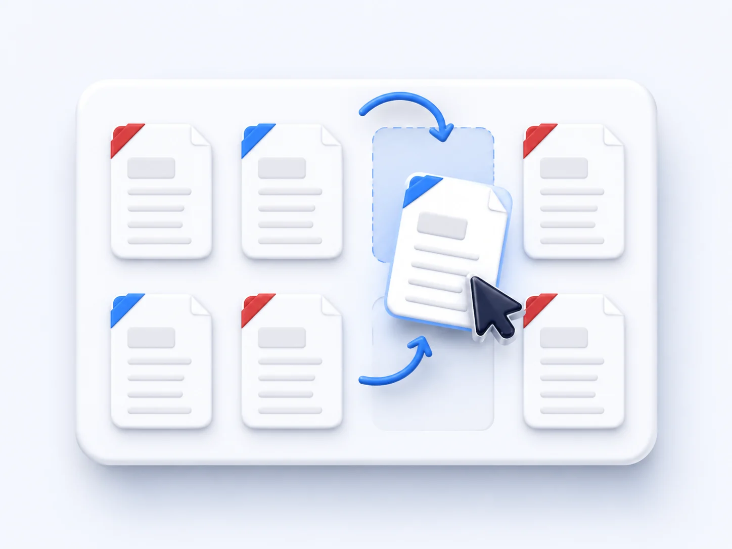 Online PDF organizer used to reorder and rearrange PDF pages