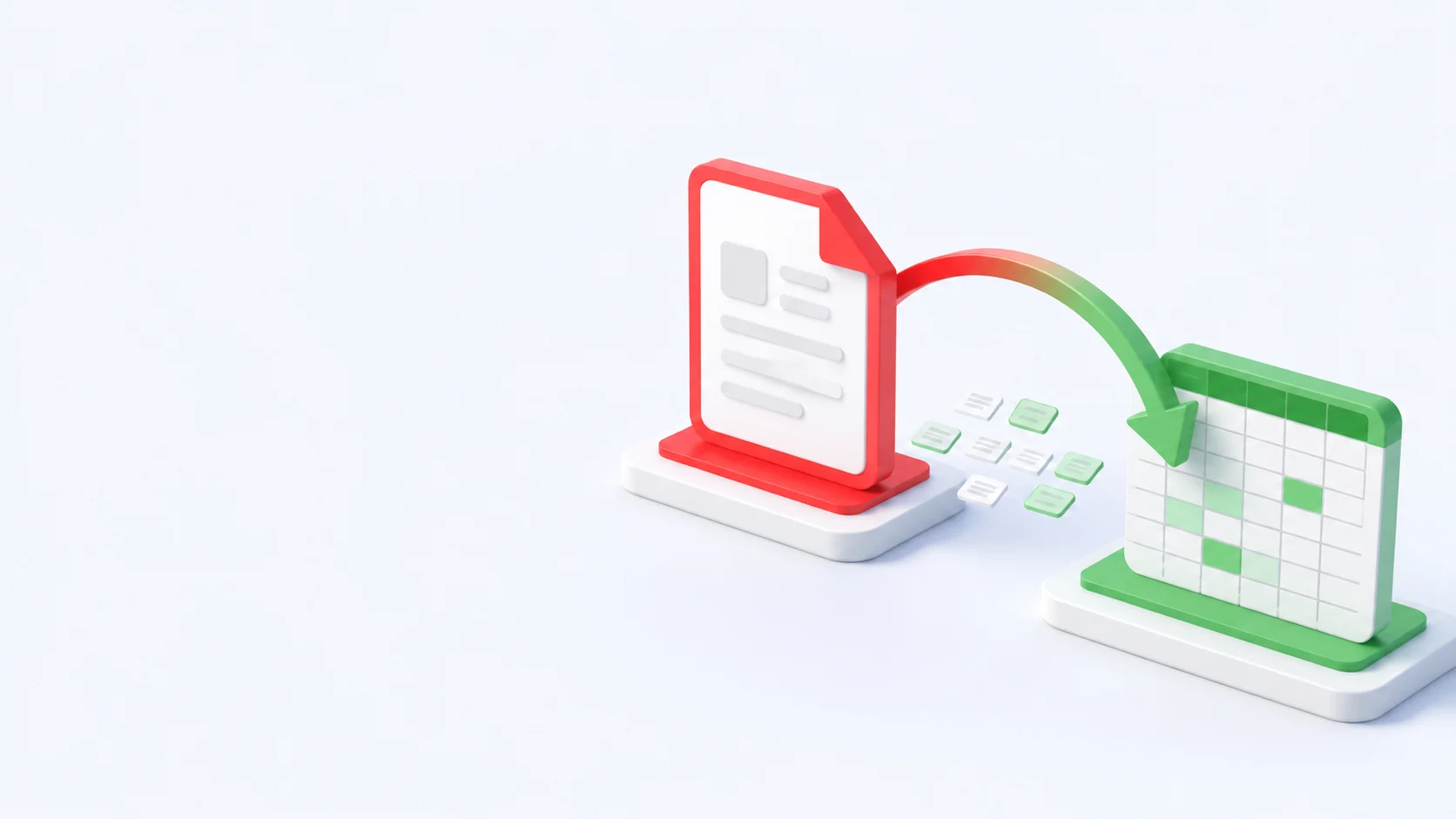Convert PDF to Excel online for free by dropping a PDF into the converter