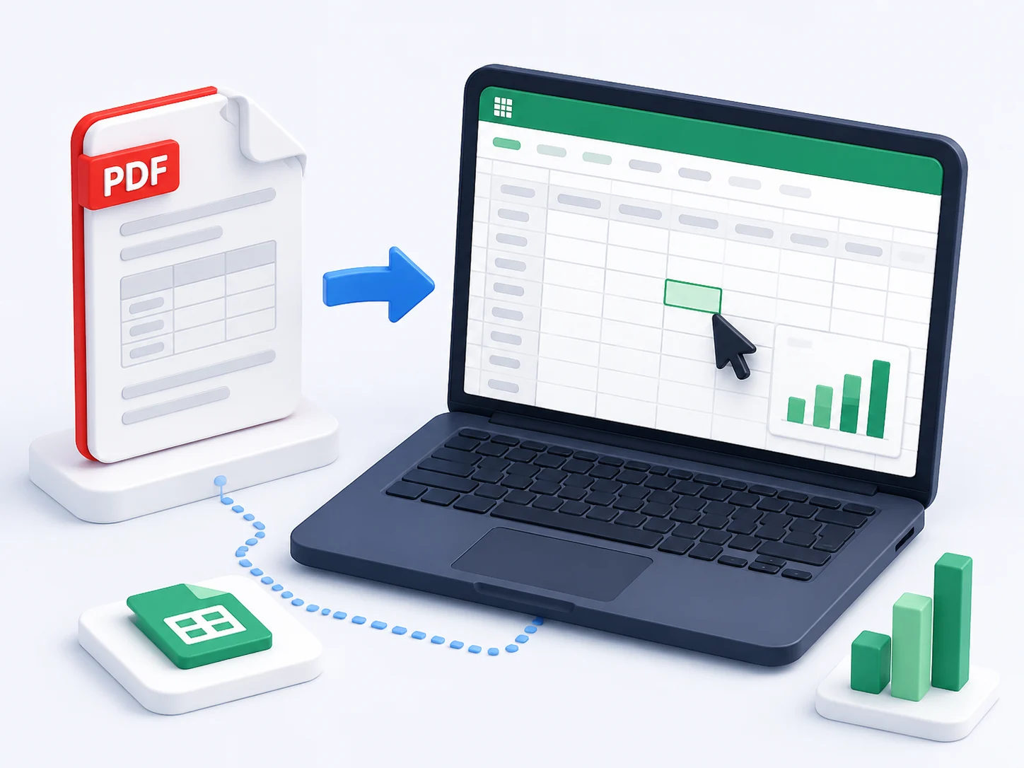 Editing data in a spreadsheet created by converting a PDF to Excel