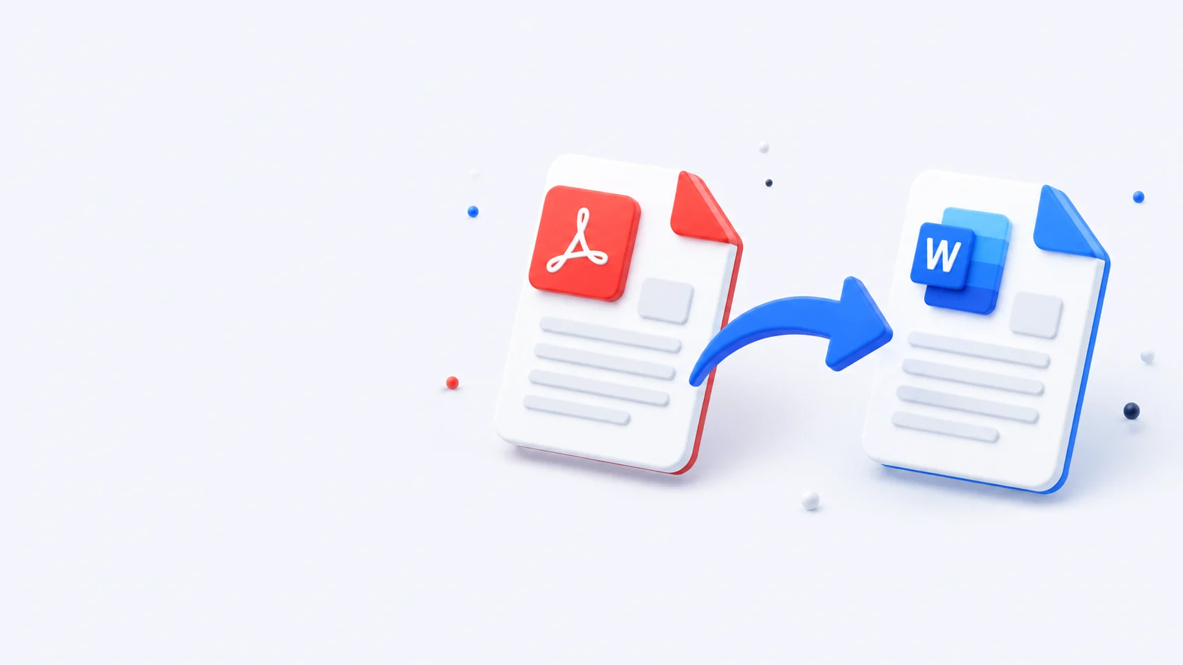 Convert PDF to Word online for free by dropping a PDF into the converter