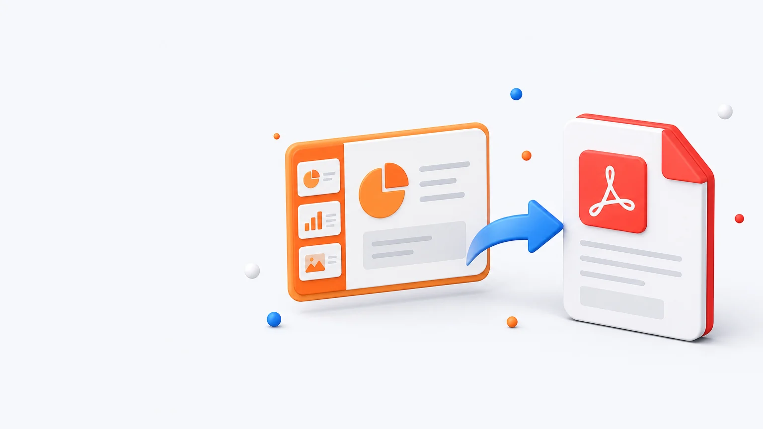 Convert PPT to PDF online for free by dropping a PowerPoint into the converter