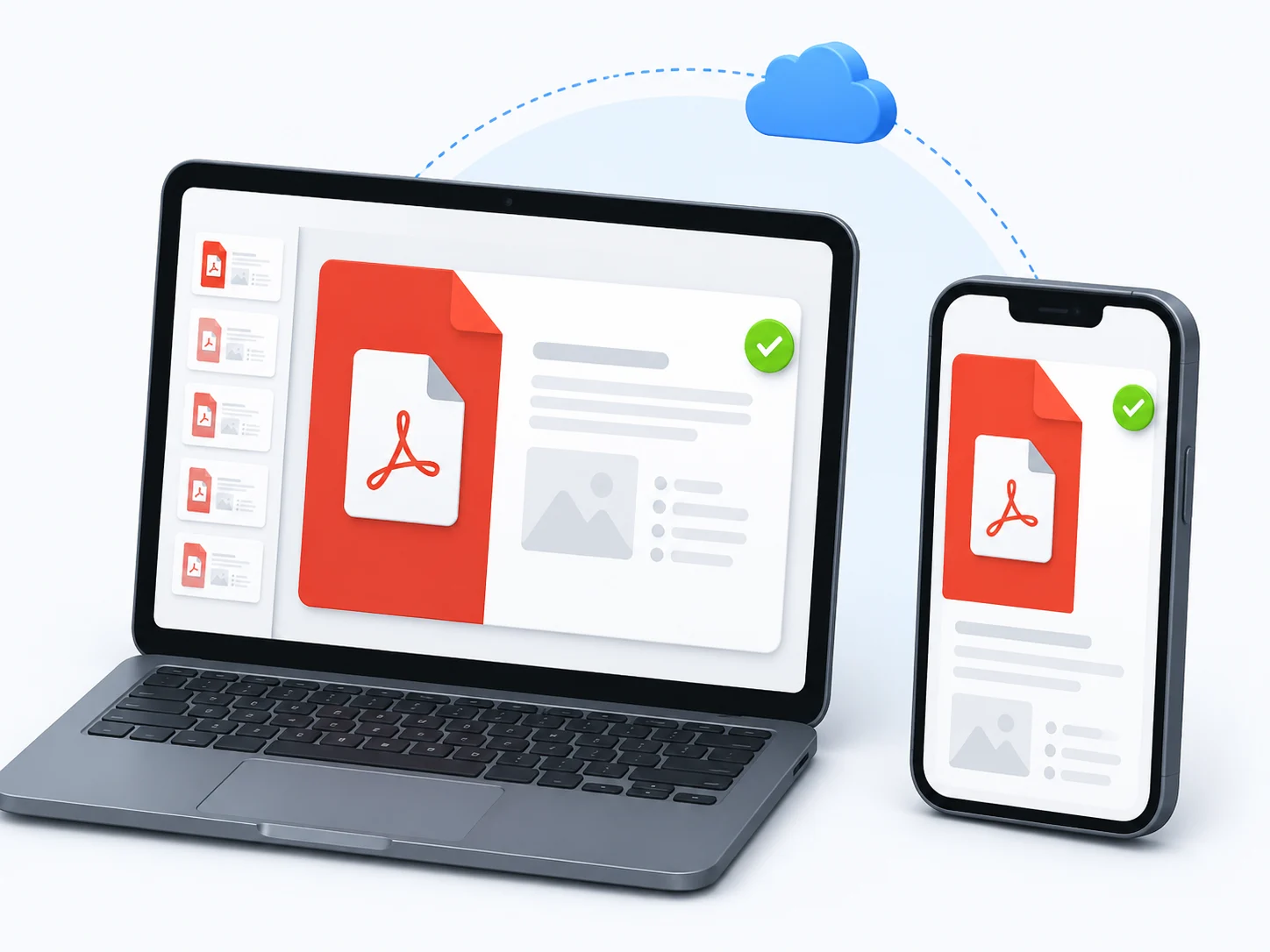 Sharing a PowerPoint presentation converted to a PDF on multiple devices