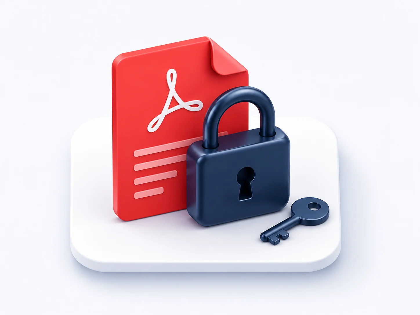 Online tool to protect a PDF with a password and lock the file