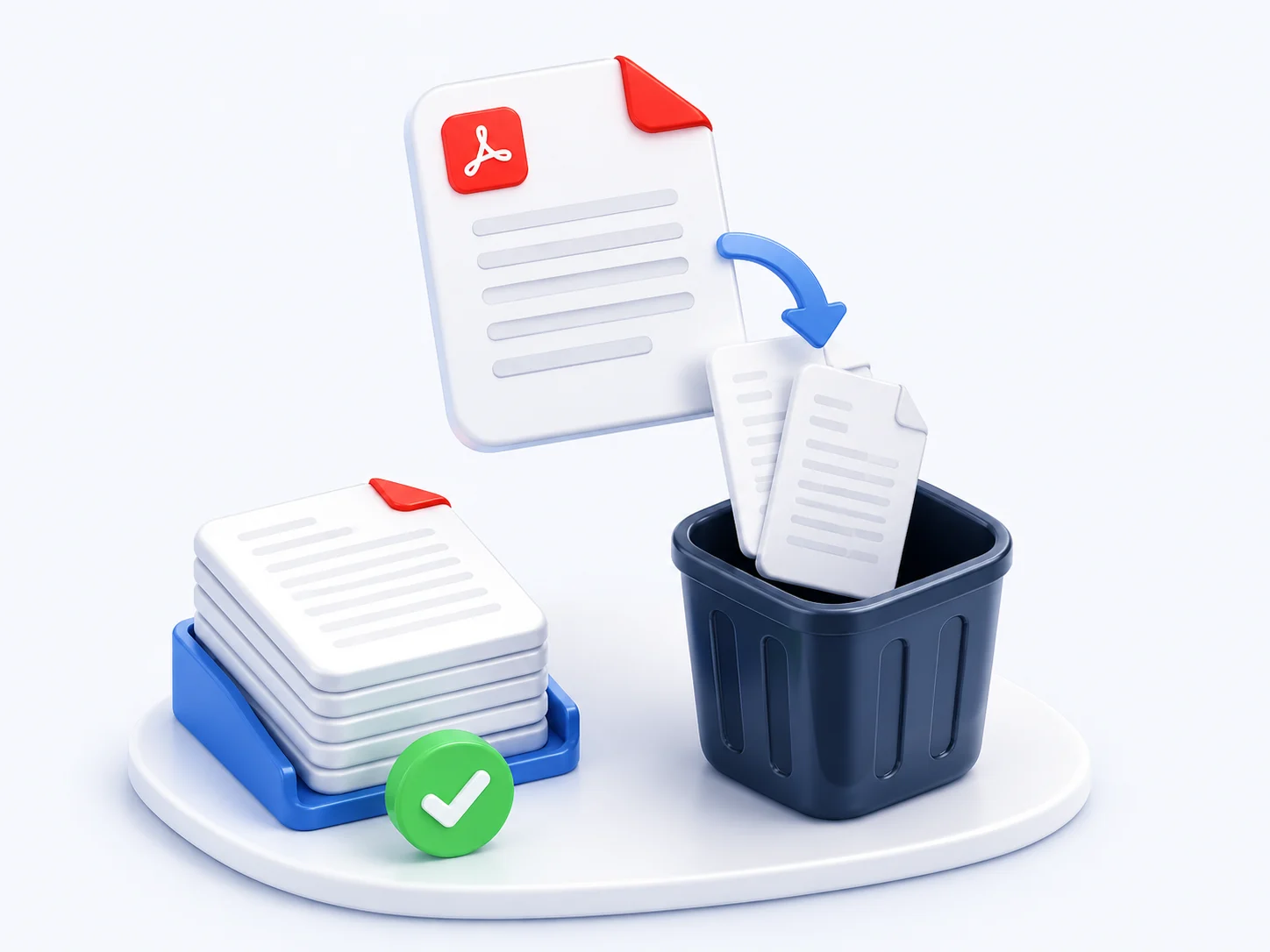 Deleting blank and duplicate pages to trim a PDF down to what matters