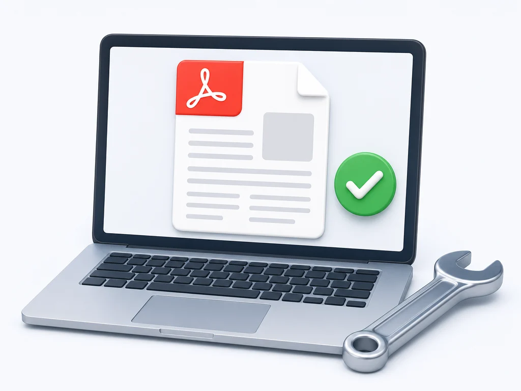 Recovering pages from a damaged PDF with the PDF repair tool