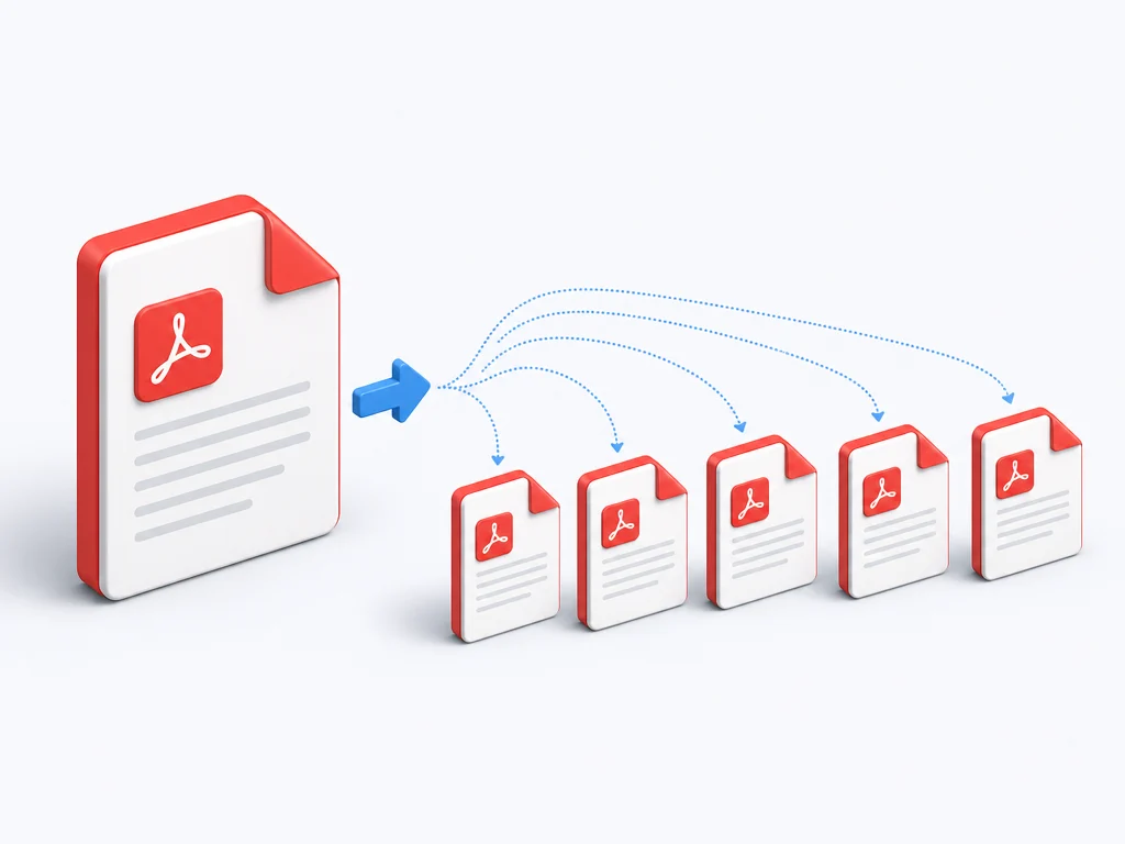 Students business legal and admin workflows that split PDF pages