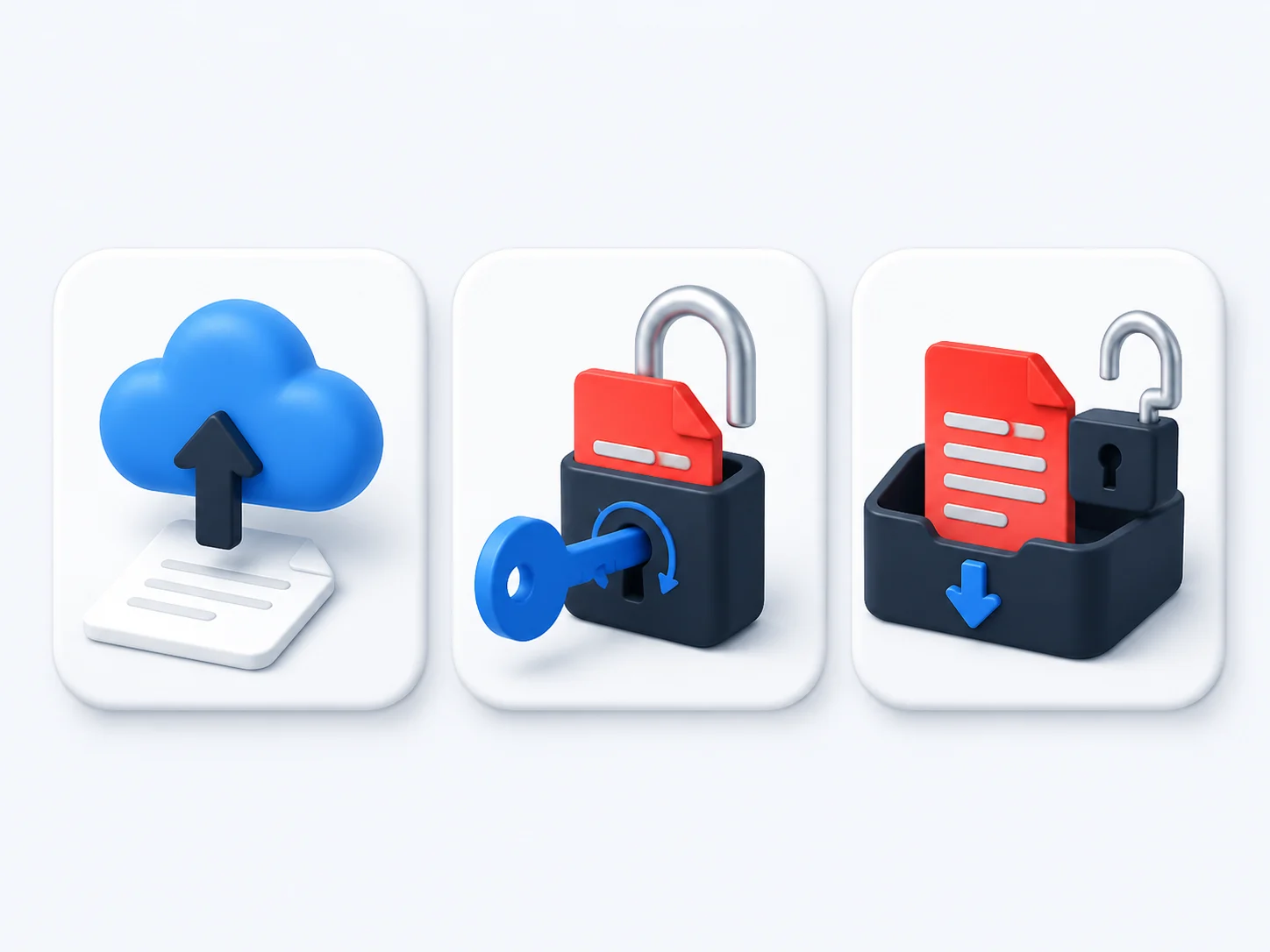 Upload enter password and download steps to remove a password from a PDF