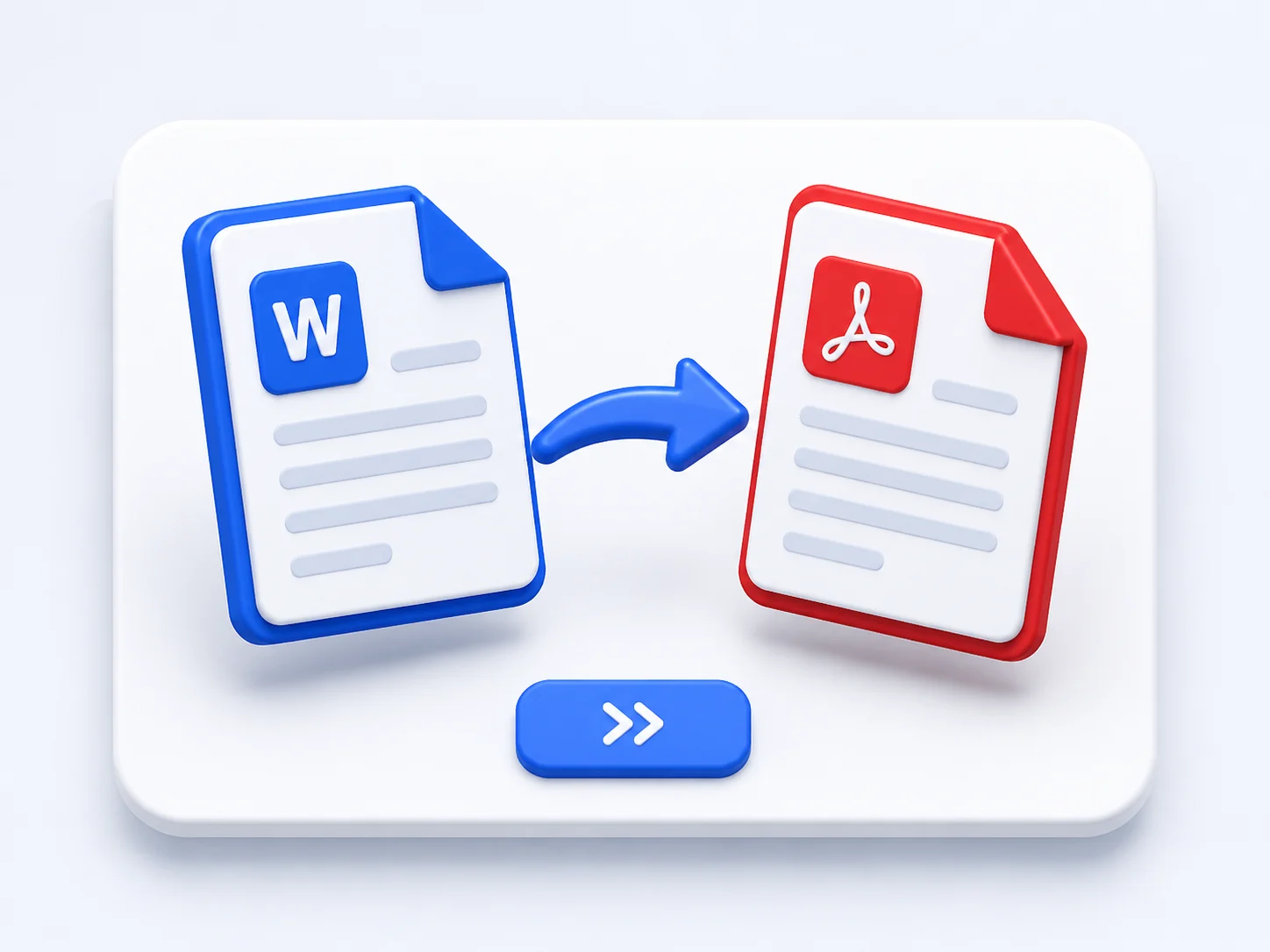 Online Word to PDF converter turning a DOC file into a PDF document